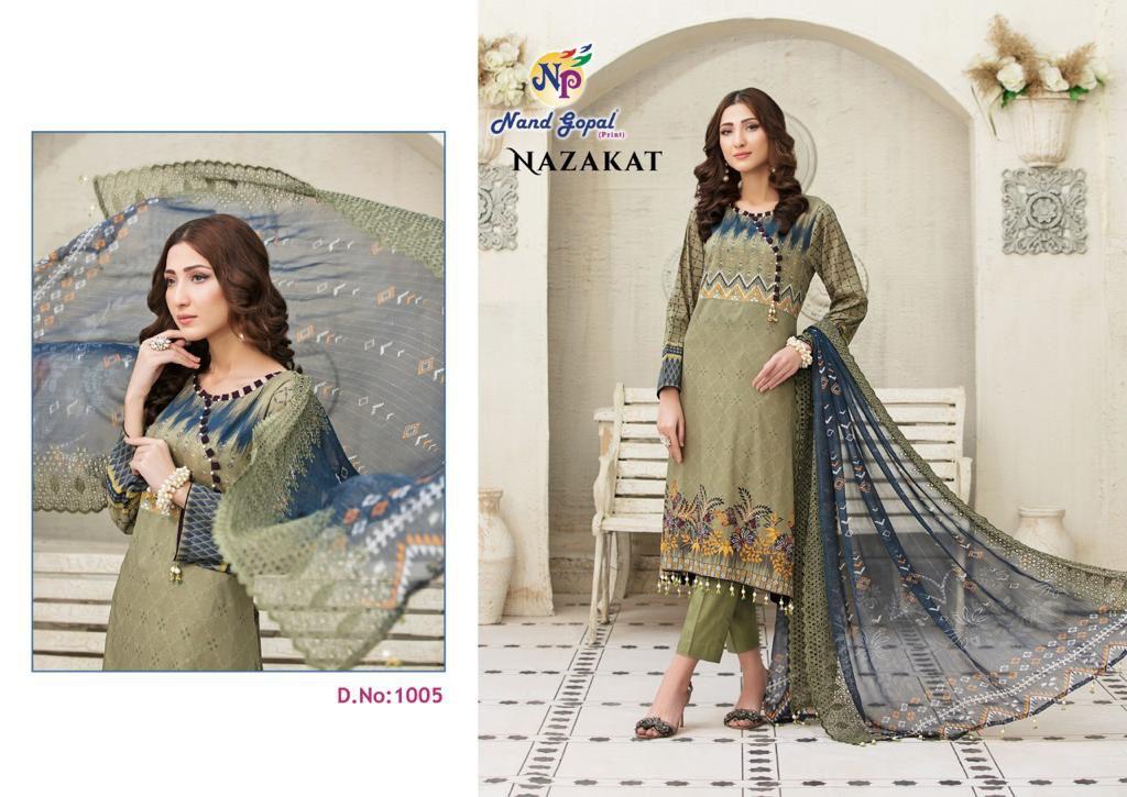 Nand Gopal Nazakat 1 Daily Wear Wholesale Dress Material Collection